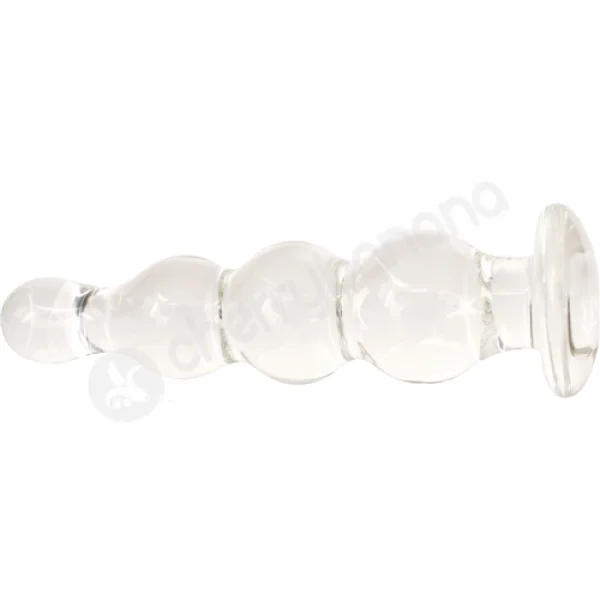 Crystal Ripples Clear Rippled Butt Plug