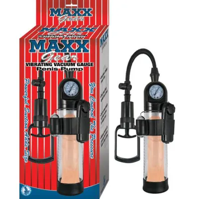 Maxx Gear Vibrating Vacuum Penis Pump Clear