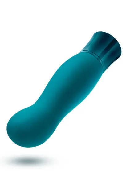 Oh My Gem Fierce Rechargeable Silicone Warming G-Spot Vibrator By Blush - Blue Topaz