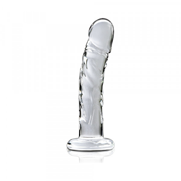 Icicles No. 62 Clear Glass Realistic G-Spot Dildo