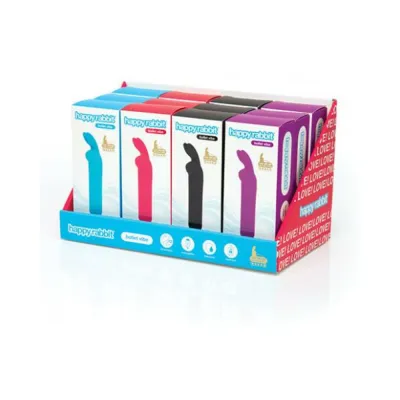 Happy Rabbit Counter Top Box Rechargeable Vibrating Bullets X 12