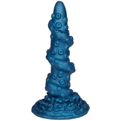 The Naughty lis Monster Blue Tentacle Dildo 8 5 Inch