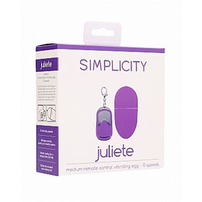 Juliete Remote Control Vibrating Egg Purple