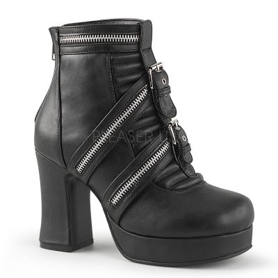 3 3 4 inches Heel 1 inches P F Goth Punk Lolita Ankle Boot