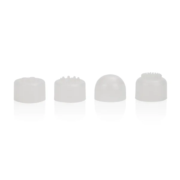 Compact Waterproof Personal Travel Massager With 4 Tips - White