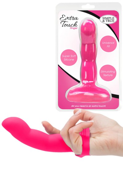 BMS Simple & True Silicone Textured Finger Dong