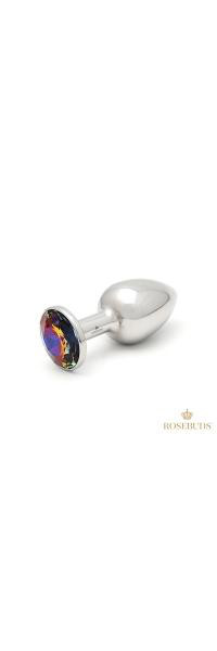 Rosebud: Stainless Steel & Crystal Plug - Medium