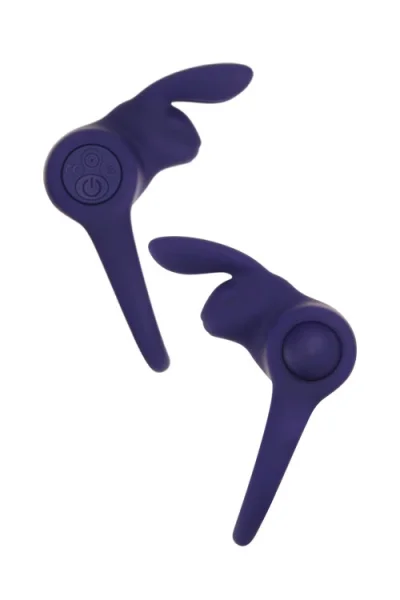 Adam and Eve Silicone Rabbit Cock Ring with Removable Vibrating Bullet