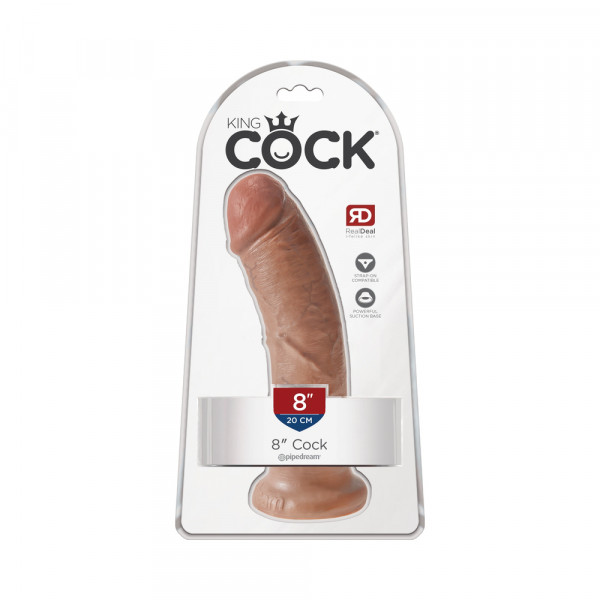 King Cock 8 inches Tan Dildo
