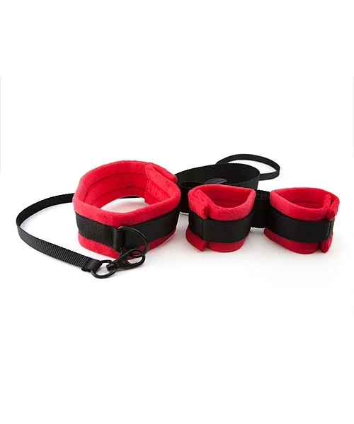 Soft touch neck to wrists restraint set
