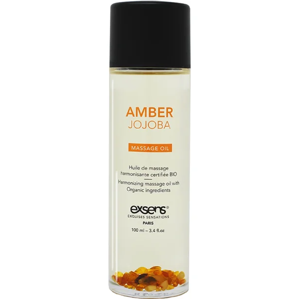Amber Jojoba Crystal Massage Oil by Exsens 3.4 fl. oz