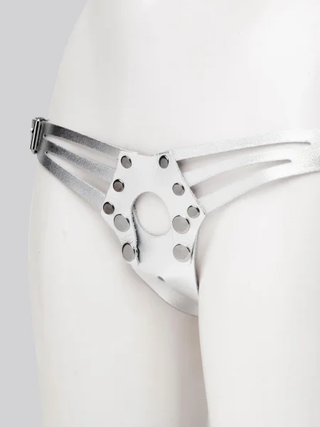DOMINIX Deluxe Leather Strap-On Harness
