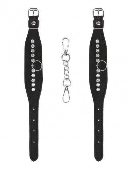 Ouch! Diamond Studded Wrist Cuffs