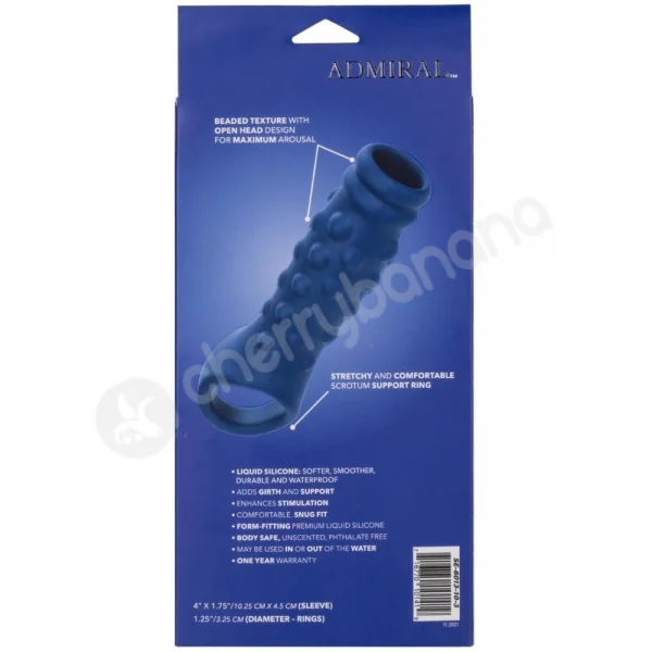 Admiral Liquid Silicone Beaded Penis Extension