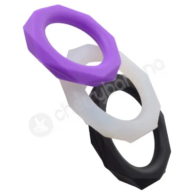 Fantasy C ringz Coloured Silicone Designer Cock Ring Stamina Set