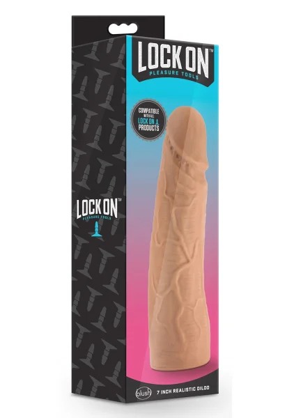 Lock on - 7 Inch Realistic Lock on Dildo - Vanilla