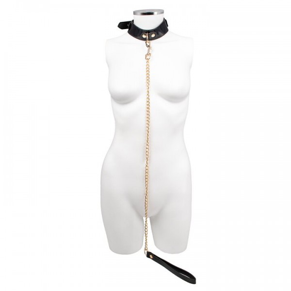 Bondara Luxe Pleasure Prism PU Collar And Leash — image 5 of 5