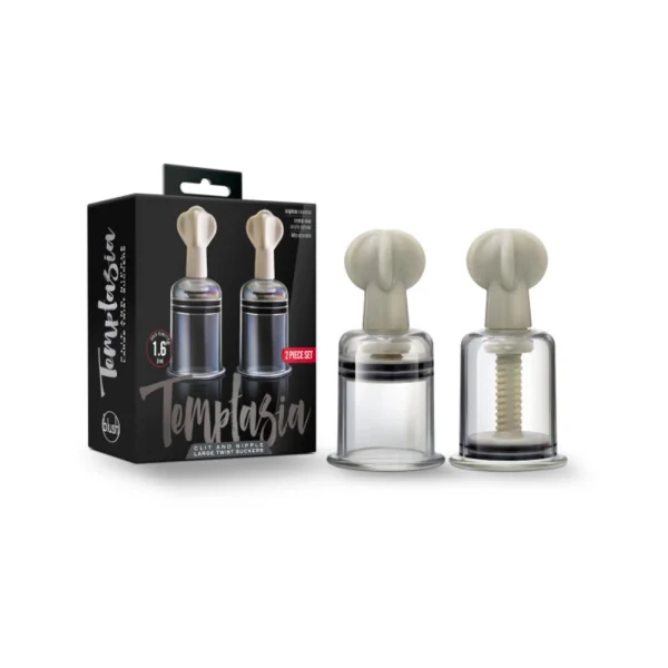 Temptasia - Clit And Nipple Large Twist Suckers - Set Of 2 - Clear — image 6 of 14