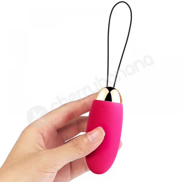 Svakom Elva Red Silicone Vibrating Bullet Egg With Remote Control