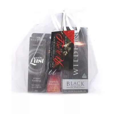 FIRE IT UP Black Gift Pack Romantic Gift for Him Her