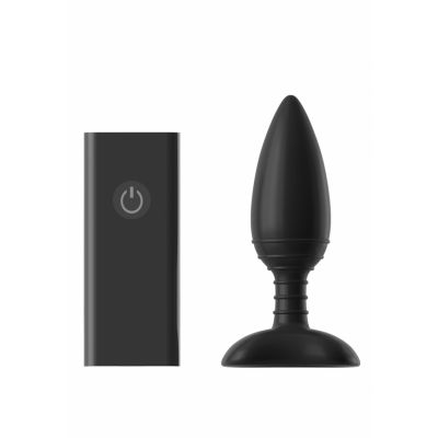 ACE LARGE Remote Control Vibrating Butt Plug Black Vibrating Anal Plug