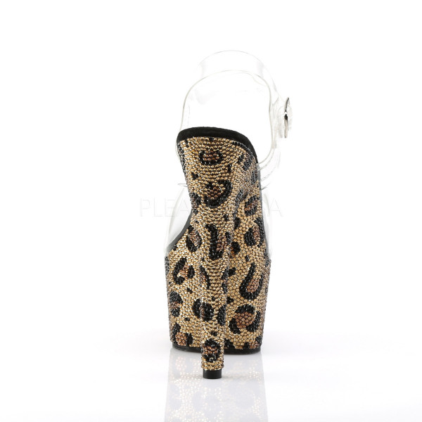 7 inches Heel, 2 3/4 inches PF Ankle Strap Sandal w/Leopard Pattern RS — image 12 of 12