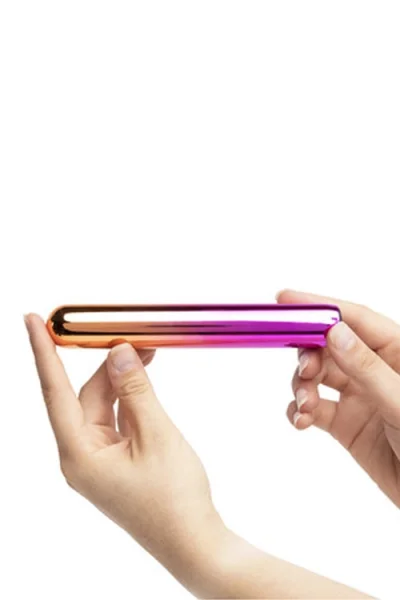 NU Sensuelle 7.8" Rechargeable Rumba Ombre Metal Vibrator