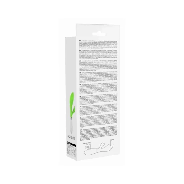 Luna Neon Achelois Ultra-soft Silicone Dual Stimulator Green