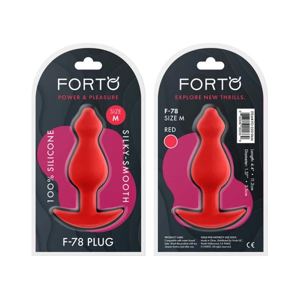 Forto F-78: Pointee 100% Silicone Plug Medium — image 4 of 9