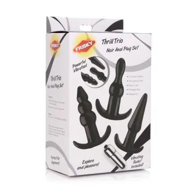 Thrill Trio Anal Plug Set Black