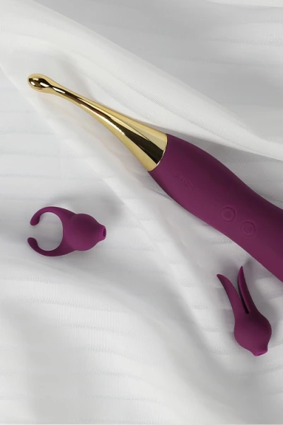 Svakom Beatrice 8.1" Double Ended G Spot Vibrator with Interchangeable Heads