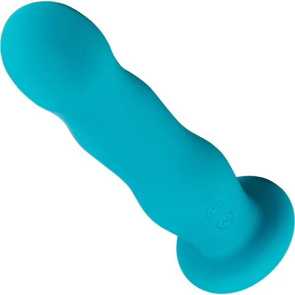 Impressions Miami Rechargeable Waterproof Silicone G-Spot Suction Cup Vibrator By Blush - Teal