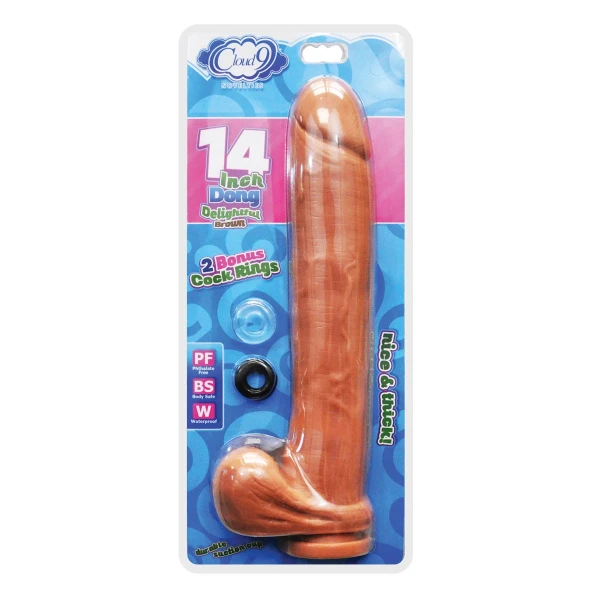 Cloud 9 - Extreme Dong 14 inch Brown