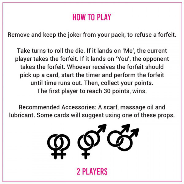 You & Me Intimate Collection Card Game, Petals and Eye Mask — image 4 of 4