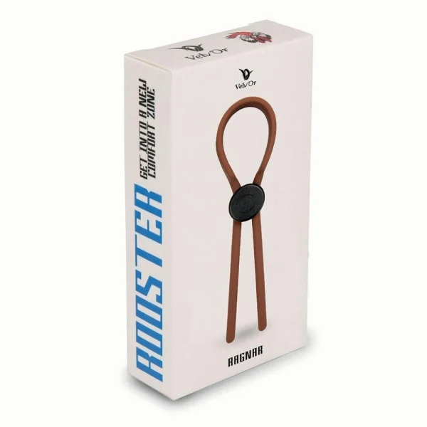 Velv'Or Rooster Ragnar Adjustable Lasso String Cock Ring - BROWN — image 7 of 11