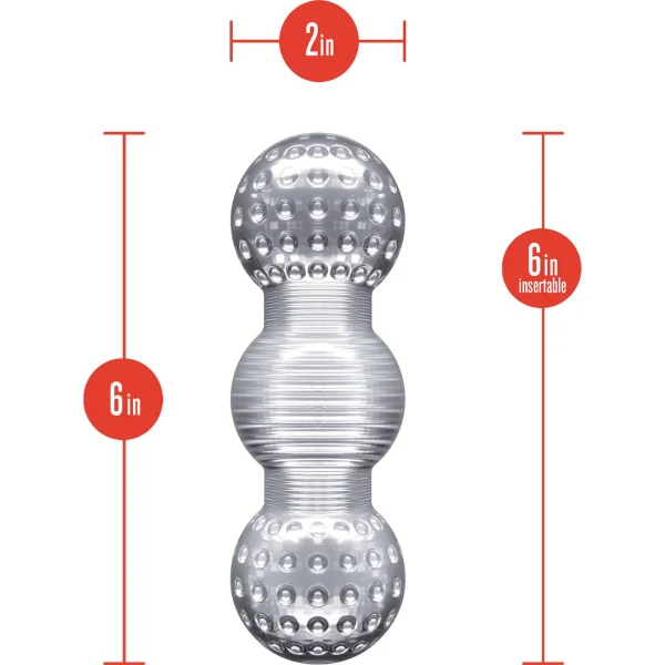 Rize Feelz Open Ended Multi-Chambered Penis Stroker By Blush