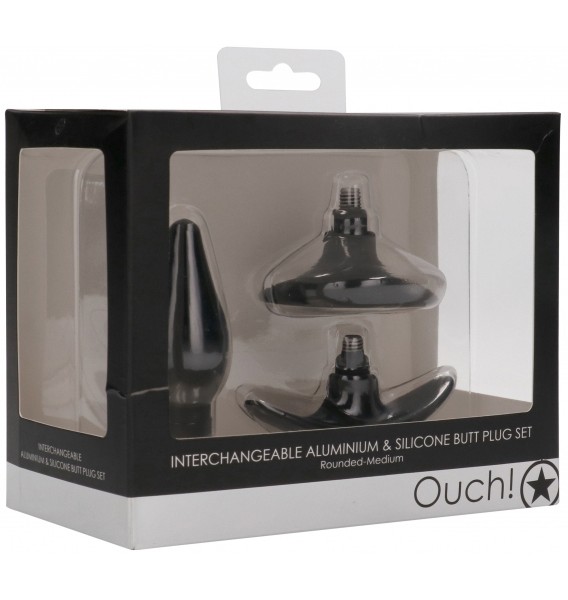 Interchangeable Butt Plug Set - Pointed Medium
