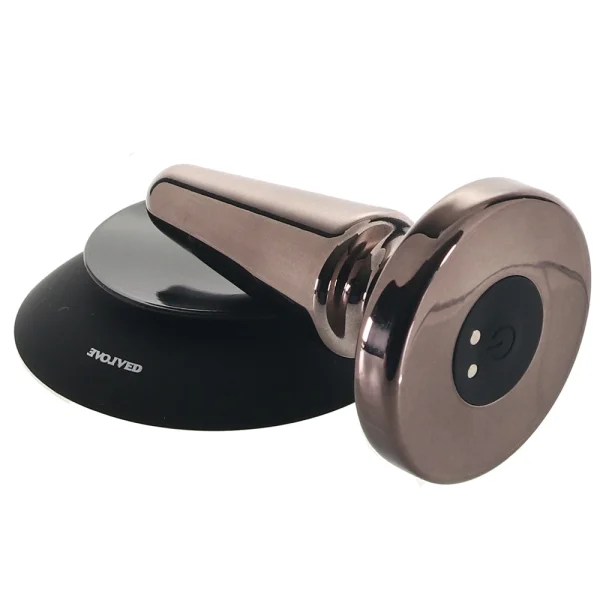 Beginner Metal Plug Rechargeable Vibrating Butt Plug By Evolved Novelties