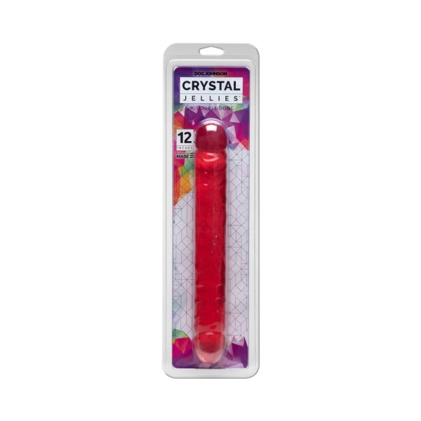 Jellies Jr Double Dong 12 Inch - Pink