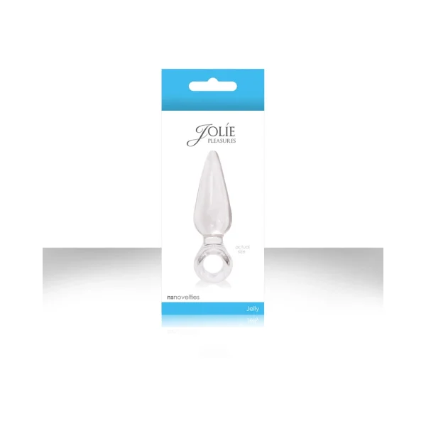 Jolie Pleasures Jellie Mini Butt Plug Clear — image 6 of 11