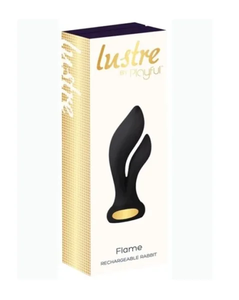 Lustre by Playful Flame Rechargeable Rabbit Black