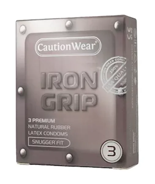Caution Wear Iron Grip Condoms 3 Pack - 3 — image 2 of 2