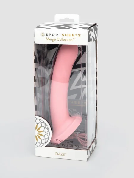 Sportsheets Daze Vibrating Rechargeable Non-Realistic Silicone Dildo