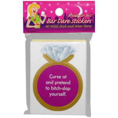 Bride to Be Bar Dare Stickers