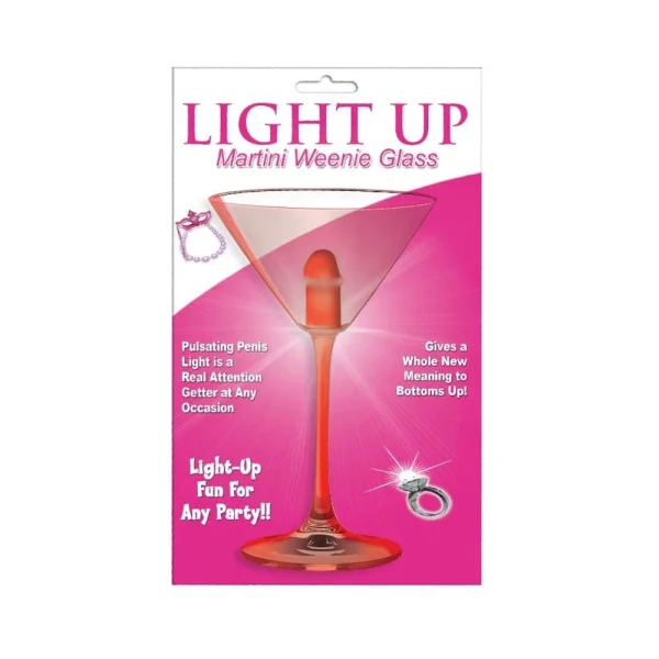 Light Up Martini Weenie Glass