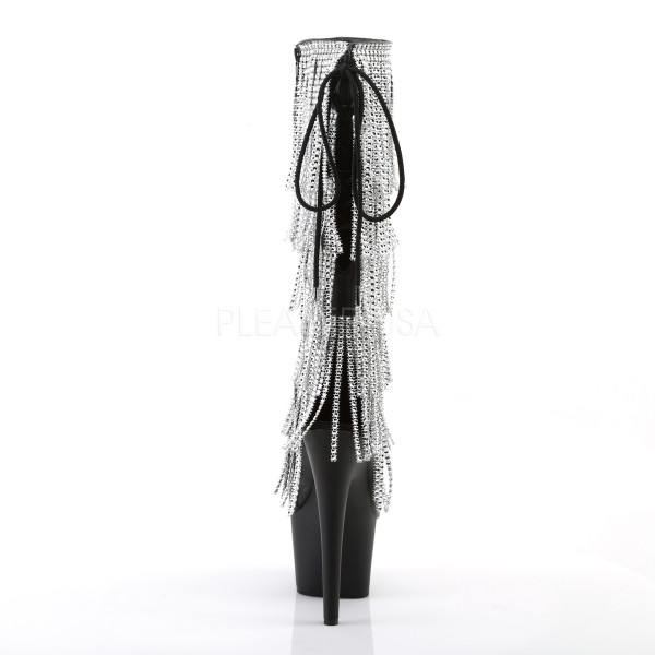 7 inches Lace-Up Stretch PF Knee Boot, Side Zip