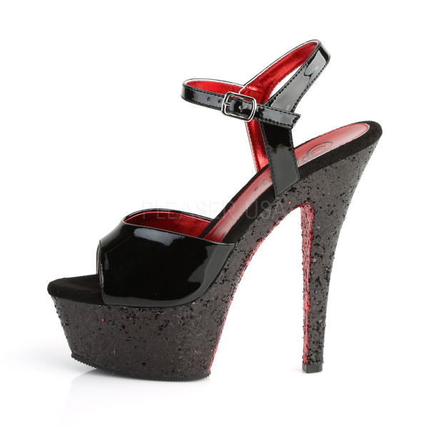6 inches Heel, 1 3/4 inches PF Two Tone Ankle Strap Sandal — image 7 of 12