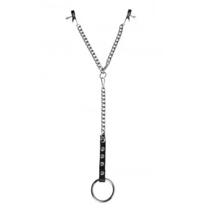Penitentiary Nipple Clamps and Cockring Set