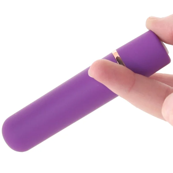 Nubii Tulla 10 Pattern Rechargeable Silicone Waterproof Bullet Vibrator By Nu Sensuelle - Purple