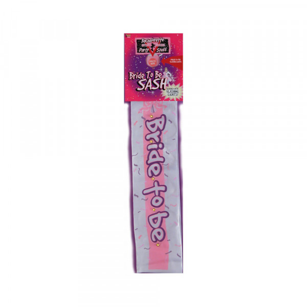 Bride To Be Sash With Flashing Lights